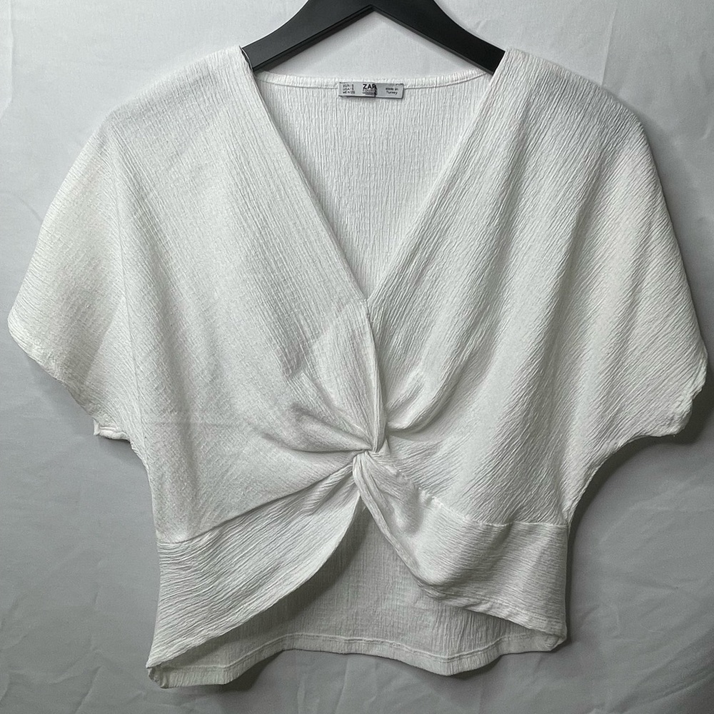 White crop top